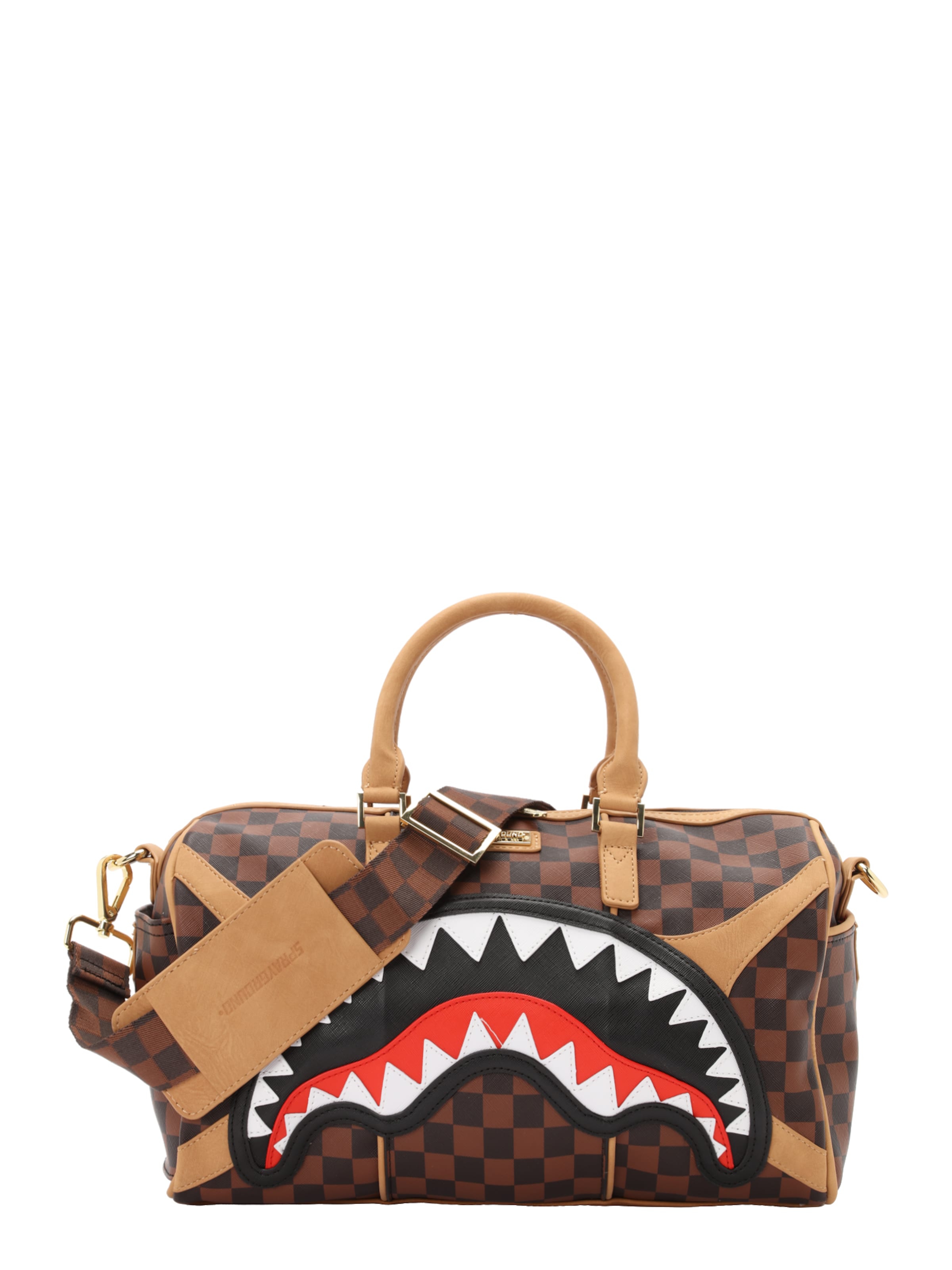 Sac de voyage 'HENNYVILLE MINI DUFFLE' Sprayground en marron : devant