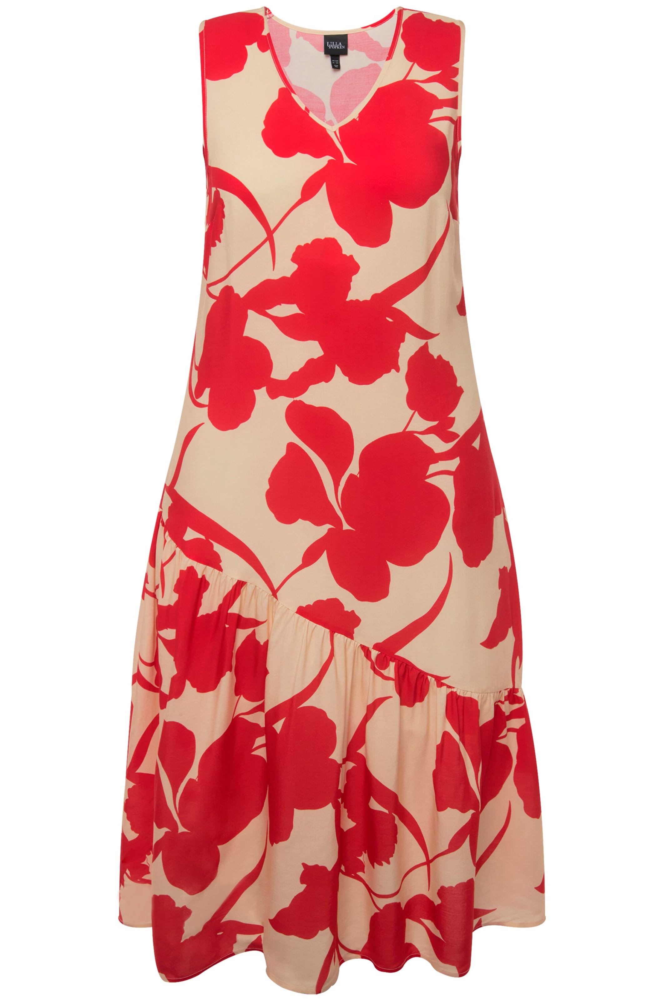 Ulla Popken Kleid in Rot: Vorderseite