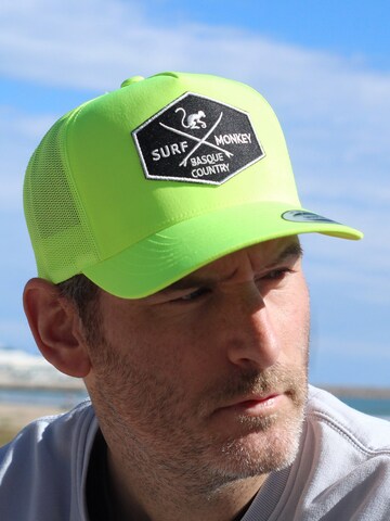 Surf Monkey - Gorra deportiva en amarillo: frente