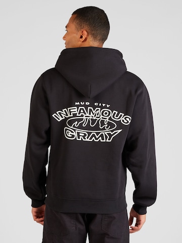 Grimey Sweatshirt 'MADRID THE CONNOISSEUR' in Black