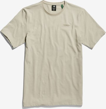 T-Shirt G-Star RAW en beige : devant