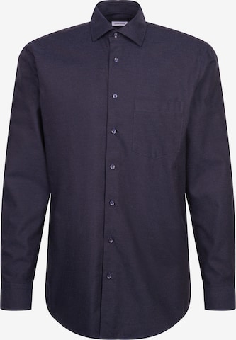 SEIDENSTICKER Zakelijk overhemd in Blauw: voorkant