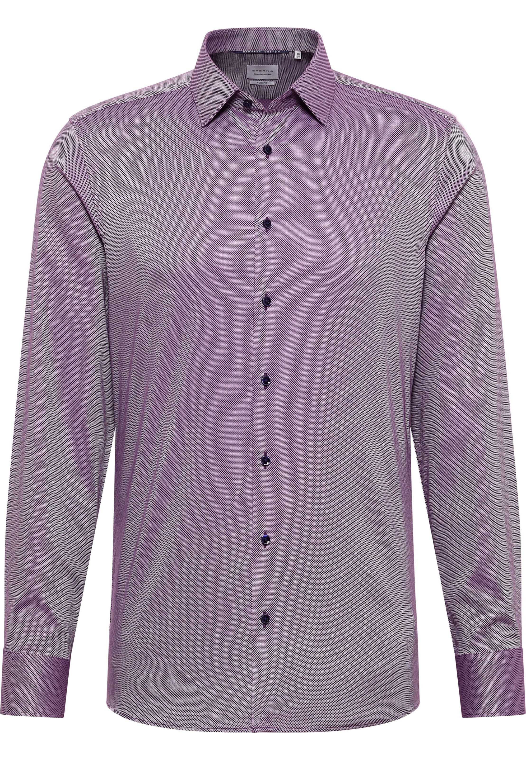ETERNA Zakelijk overhemd in Lila: voorkant