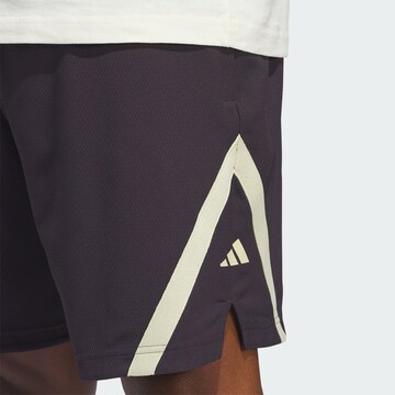 ADIDAS PERFORMANCE Loose fit Workout Pants in Purple