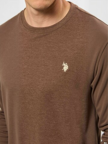 Coupe regular Chemise ' UMBrolin ' U.S. POLO ASSN. en marron
