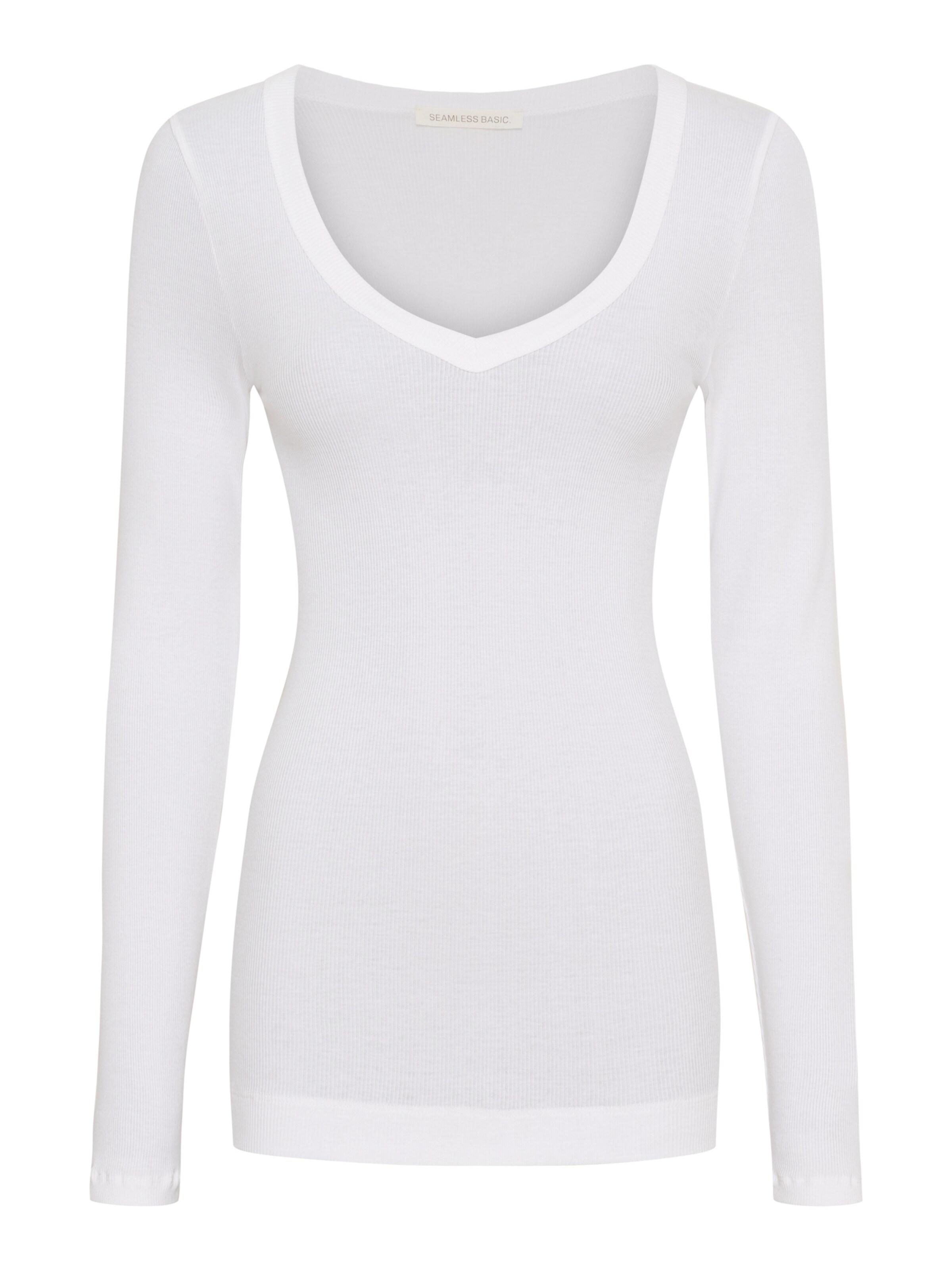 Seamless Basic Shirts i hvid: forside