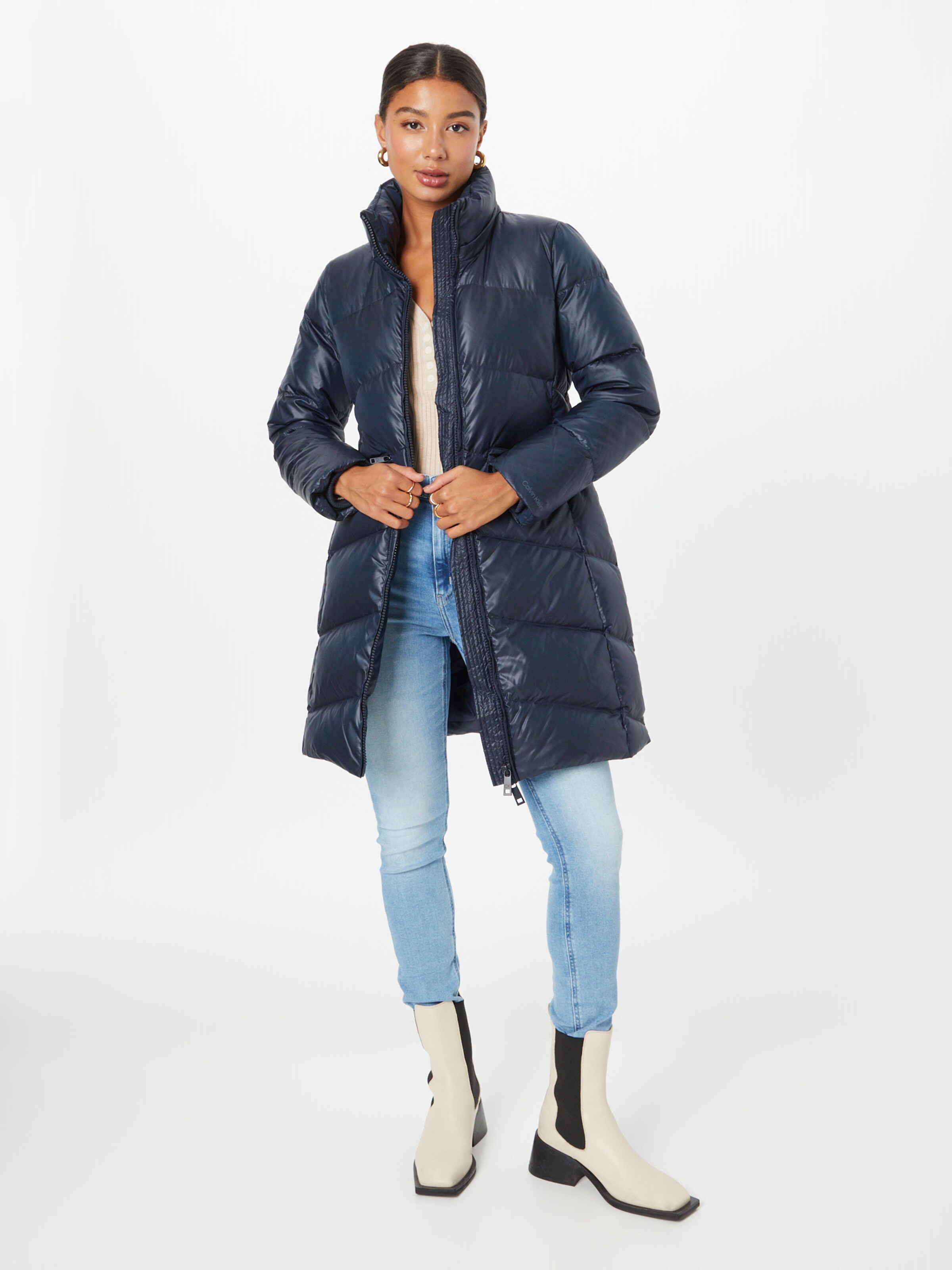 Calvin klein long 2025 winter coat