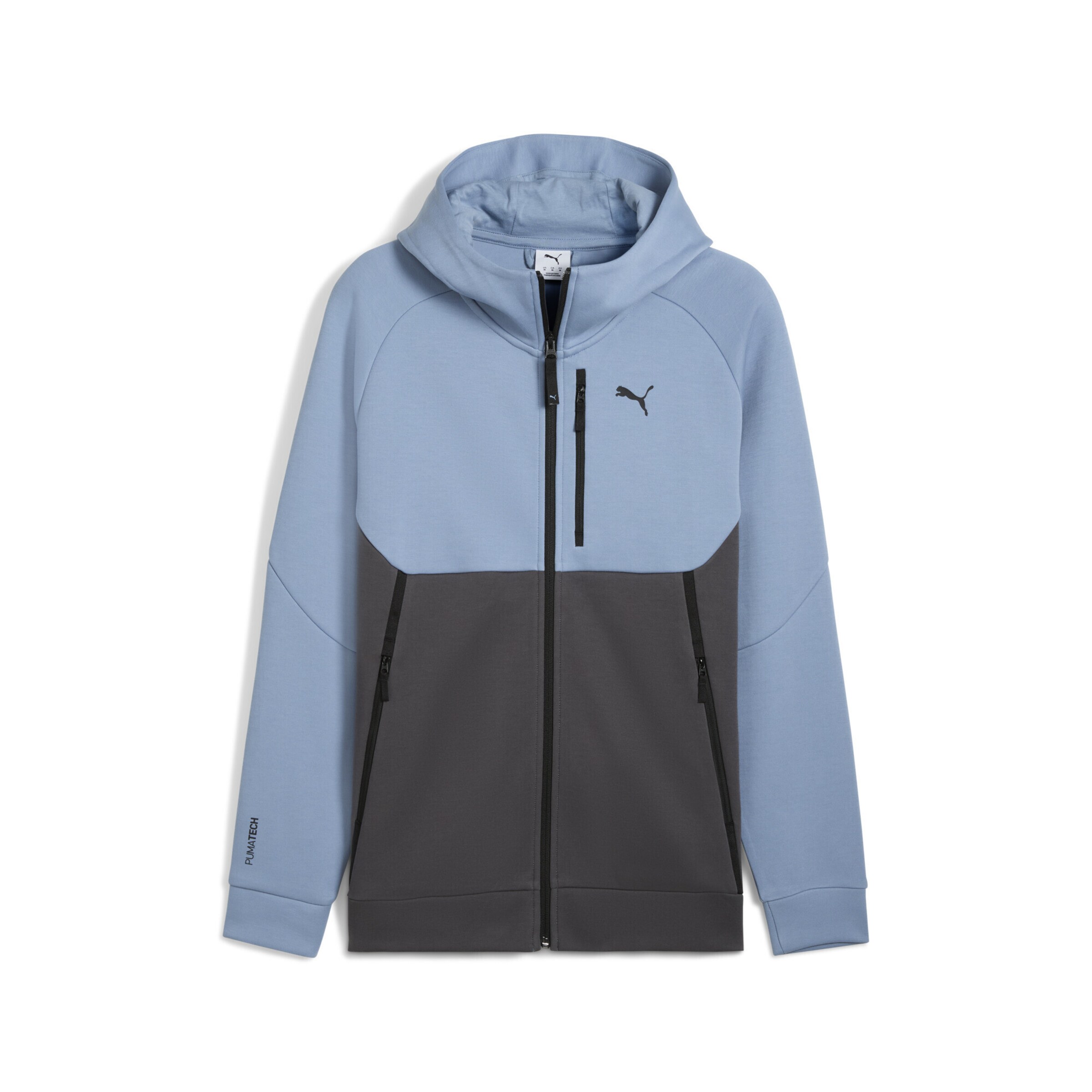 PUMA Sports sweat jacket 'Pumatech' in Blue: front