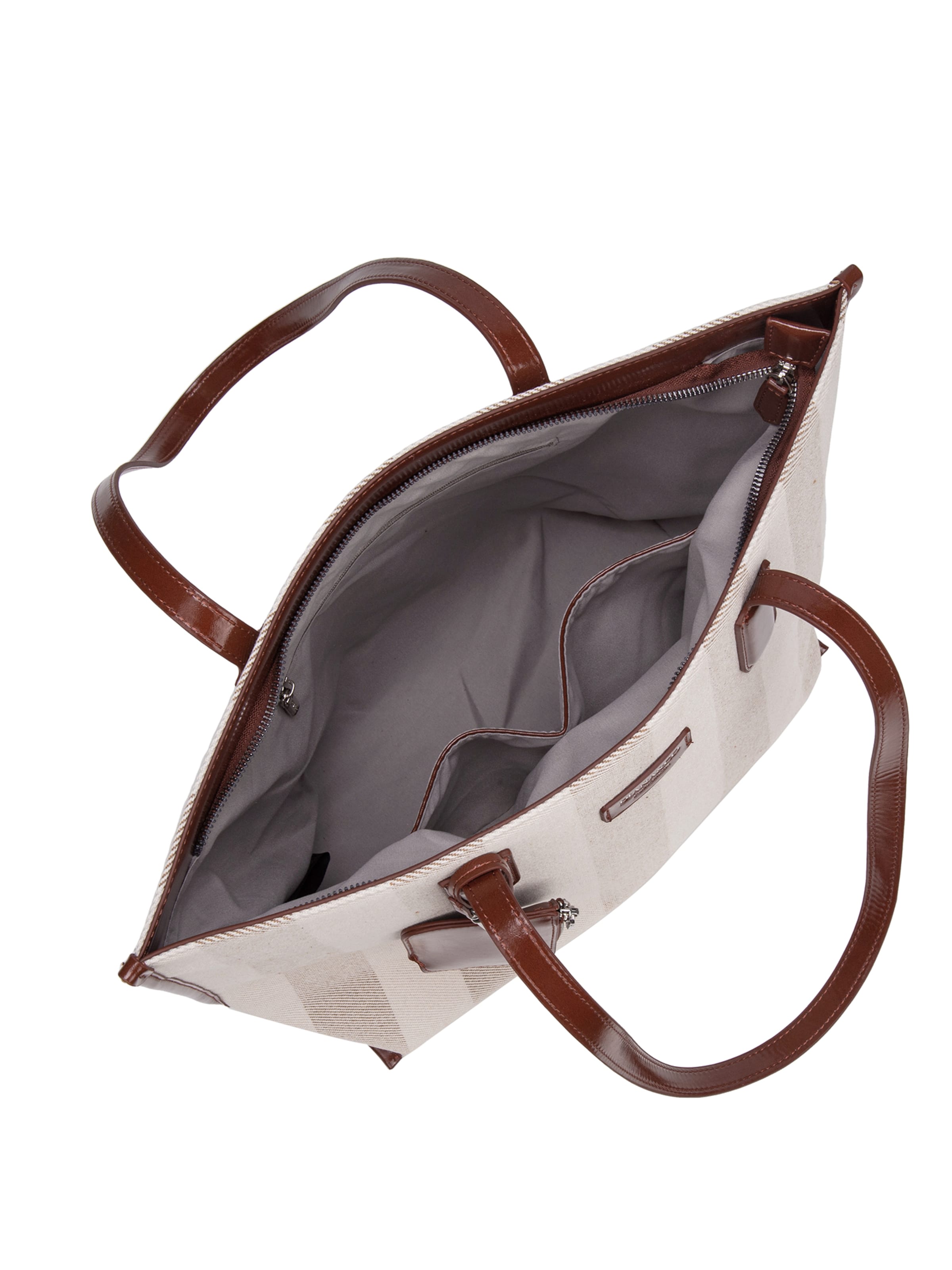 Shopper 'Borsa Shopper Donna Diana & Co Firenze - Righe e con Zip' di Diana&Co. in marrone