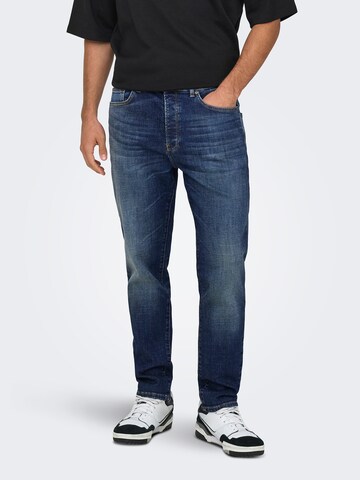 Only & Sons Tapered Jeans 'ONSYOKE' in Blue: front