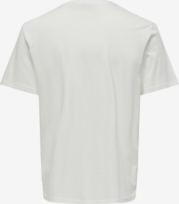 Only & Sons T-shirt 'KOLTON' i vit