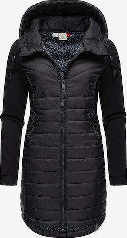 Ragwear Between-Seasons Coat in Black: front