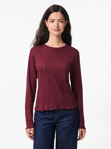 T-shirt PIECES en rouge : devant