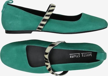 WHITE STUFF Ballerina 37 in Grün: Vorderseite