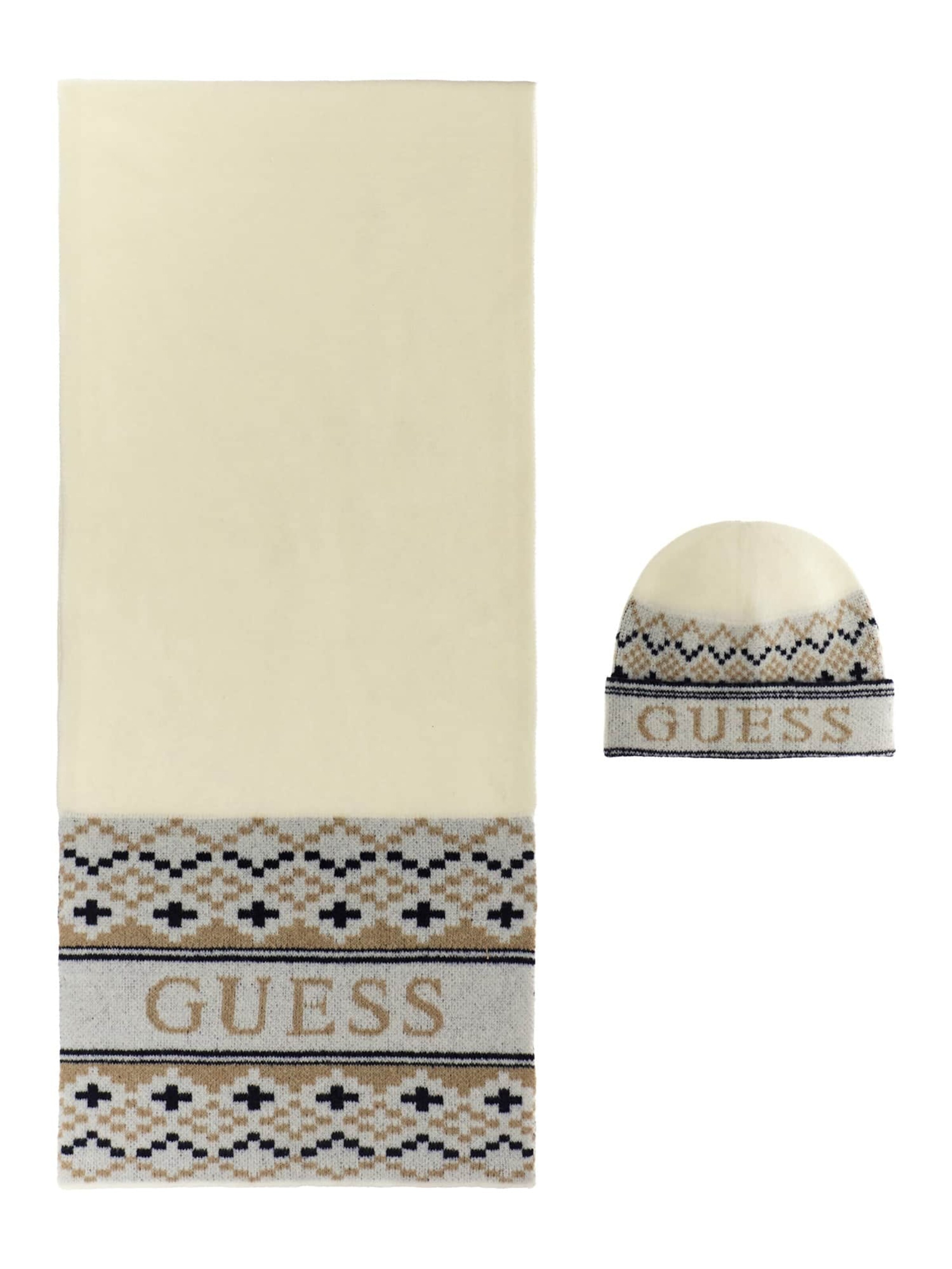 GUESS Beanie in Beige: front