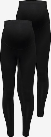 Only Maternity Skinny Leggings in Black: front