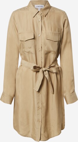 Robe-chemise 'Farha' EDITED en beige : devant