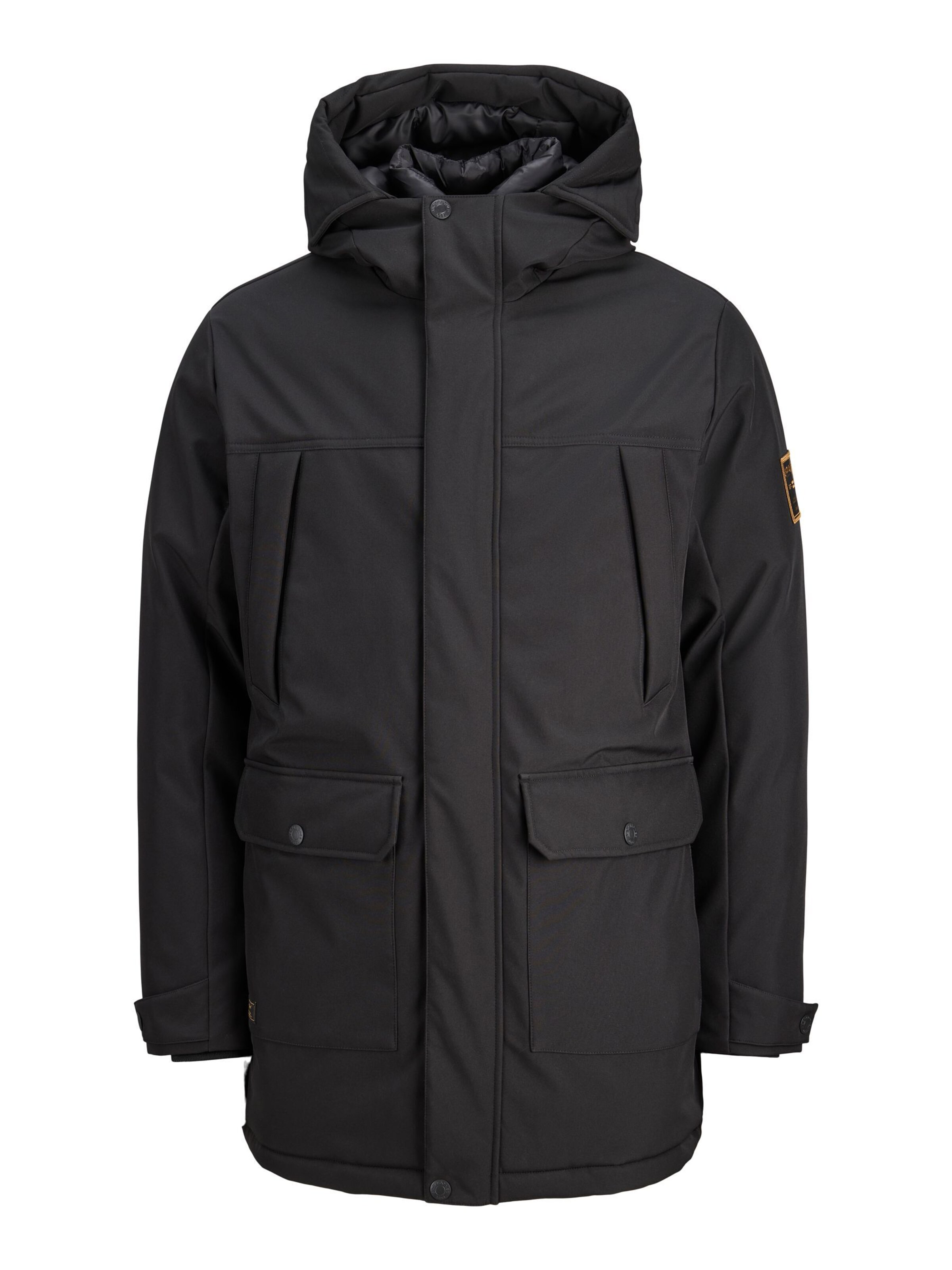 JACK & JONES Overgangsparka i sort: forside
