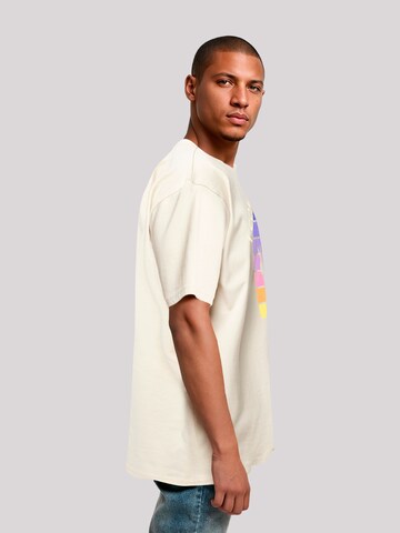 F4NT4STIC Shirt 'Alien Peace Sunset' in Beige