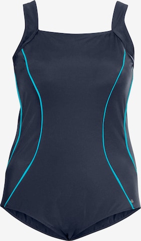 SHEEGO Bustier Badpak in Blauw: voorkant