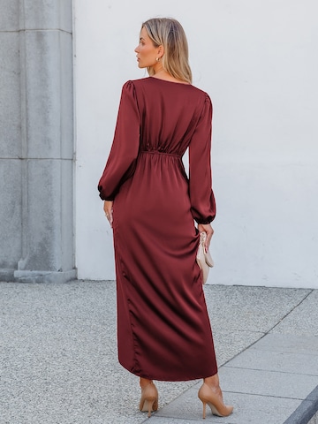 Cupshe Evening Dress 'Draped tulip hem' in Red