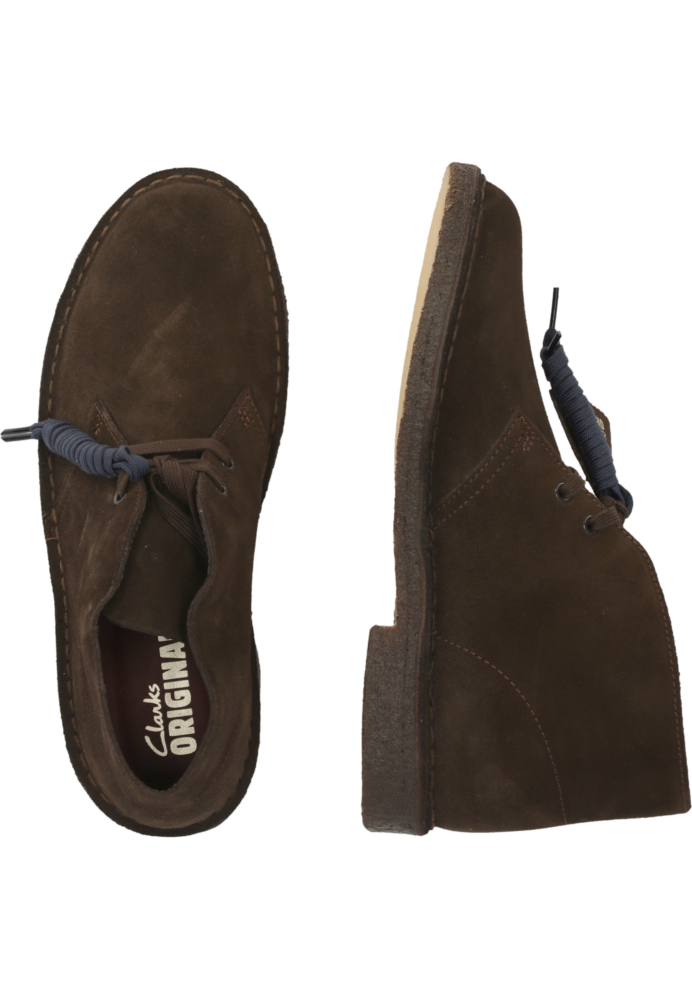 CLARKS Schnürboots 'Desert Boot' in Braun