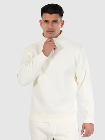 Smilodox Sweatshirt ' Emilio ' in Beige: voorkant