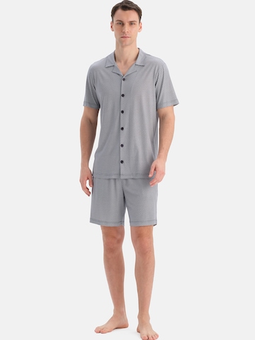 Dagi Pyjama kort in Grijs: voorkant