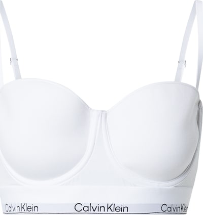 Sutien pe 75/E Calvin Klein Underwear pe negru / alb, Vizualizare produs