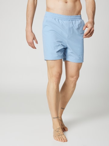ABOUT YOU x Kevin Trapp Board Shorts 'Constantin' in Blue: front
