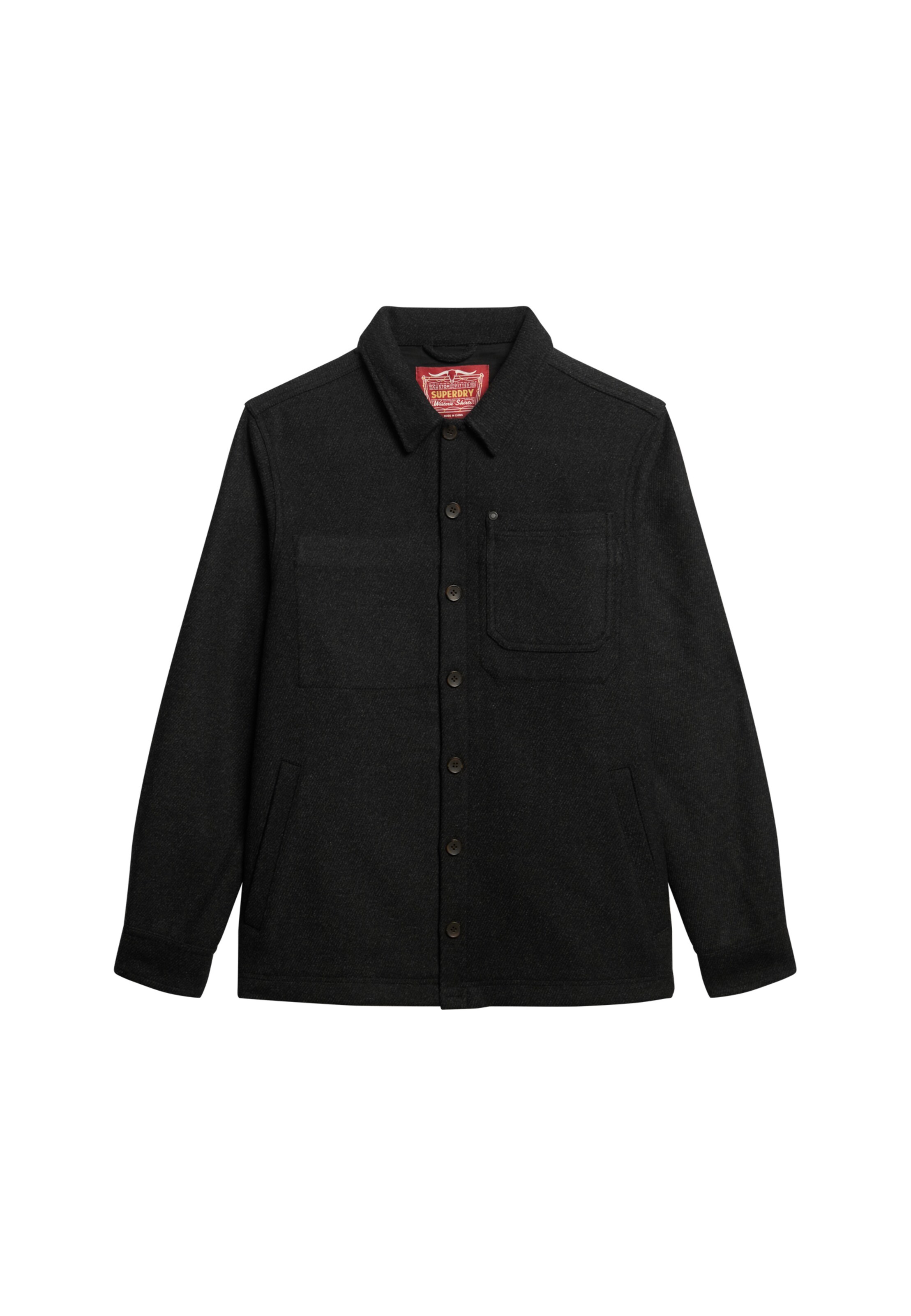 Superdry Übergangsjacke in Schwarz: Vorderseite