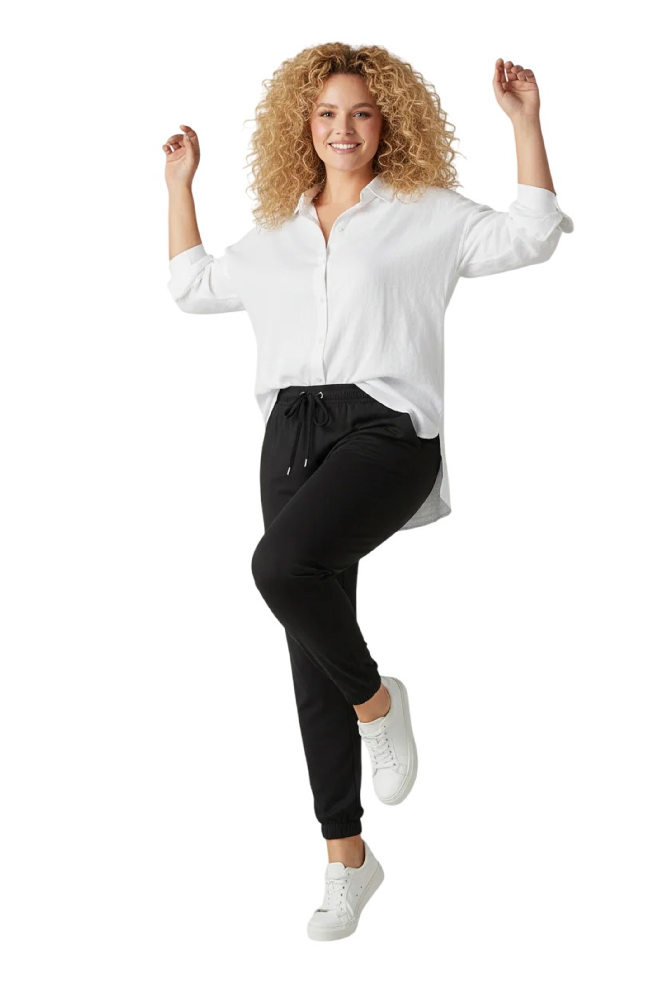 Shape Of You Tapered Trousers in Black