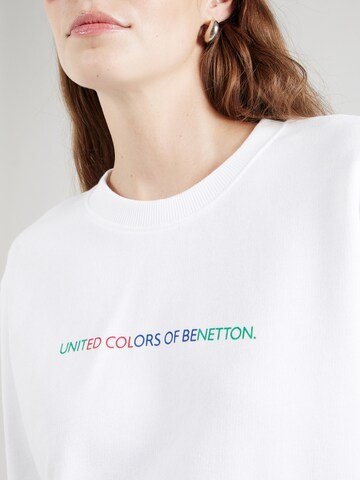 Sweat-shirt UNITED COLORS OF BENETTON en blanc