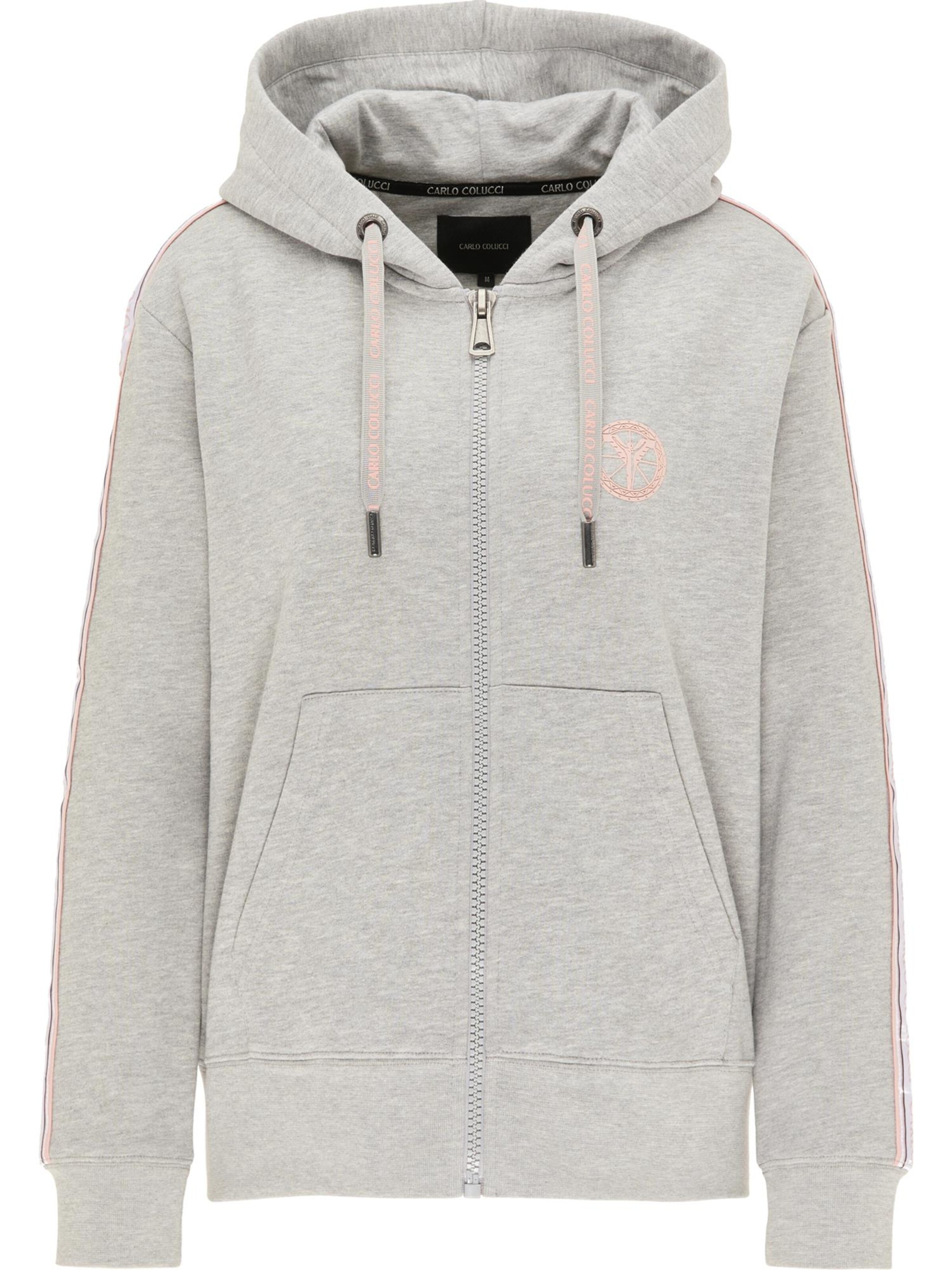 Carlo Colucci Sweat jacket 'Cattaruzza' in Grey: front