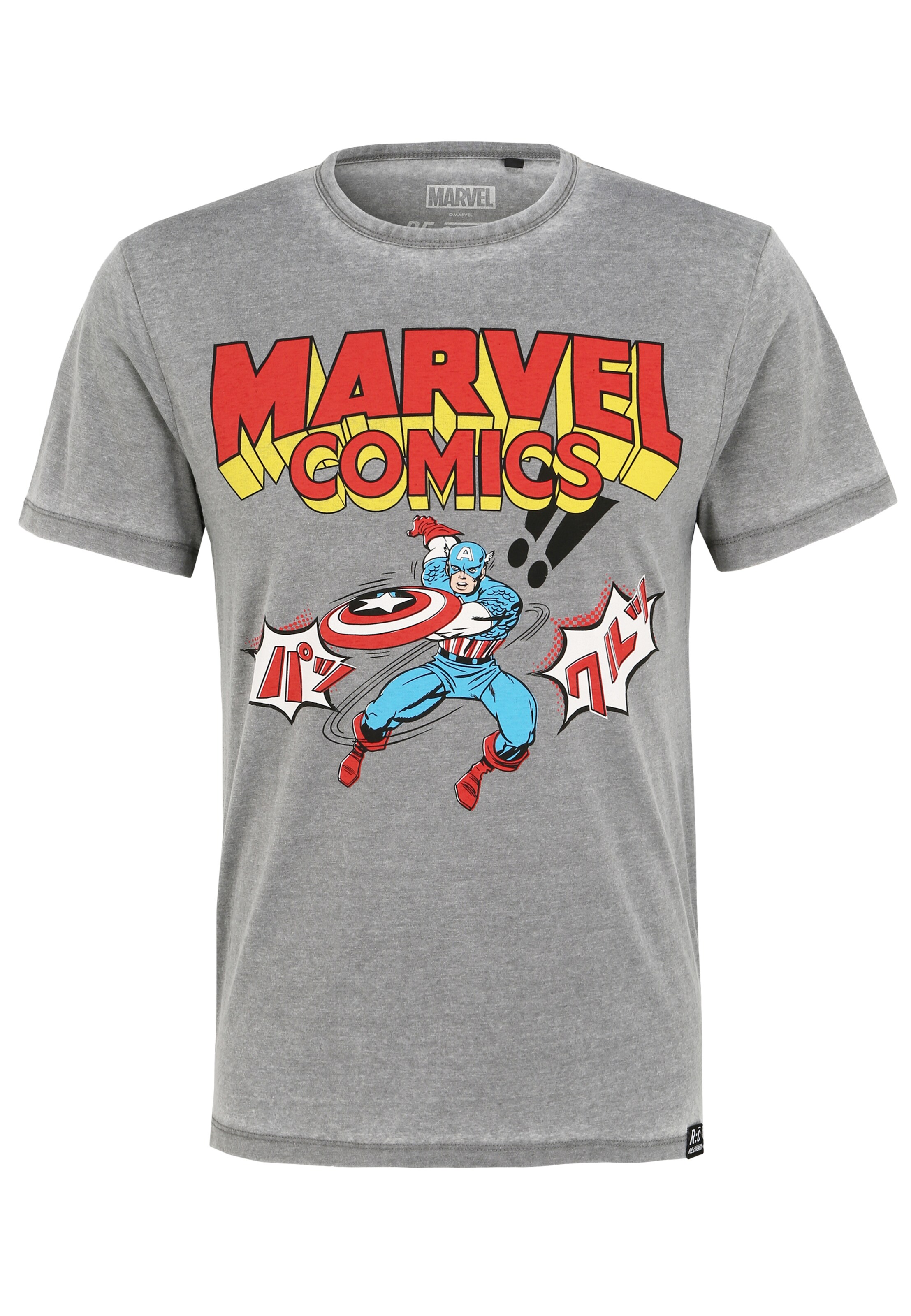 Recovered Shirt 'Marvel Comics Captain America Japan' in Light grey, Item view