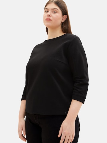 Sweat-shirt Tom Tailor Women + en noir
