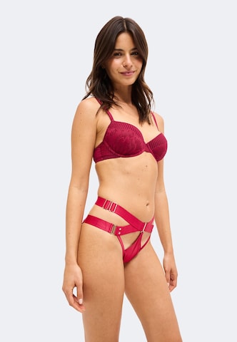 Slip 'Colette' Hunkemöller en rouge : devant