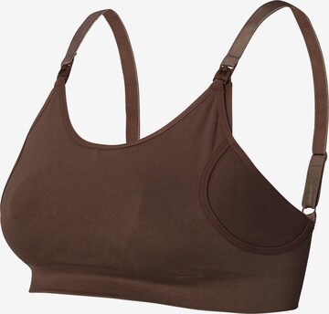 Bustier Soutien-gorge d’allaitement 'Mae' Noppies en marron : devant