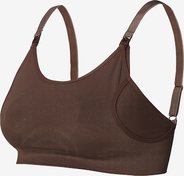 Bustier Soutien-gorge d’allaitement 'Mae' Noppies en marron : devant