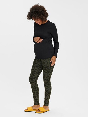 MAMALICIOUS Skinny Leggings 'Joa' in Green