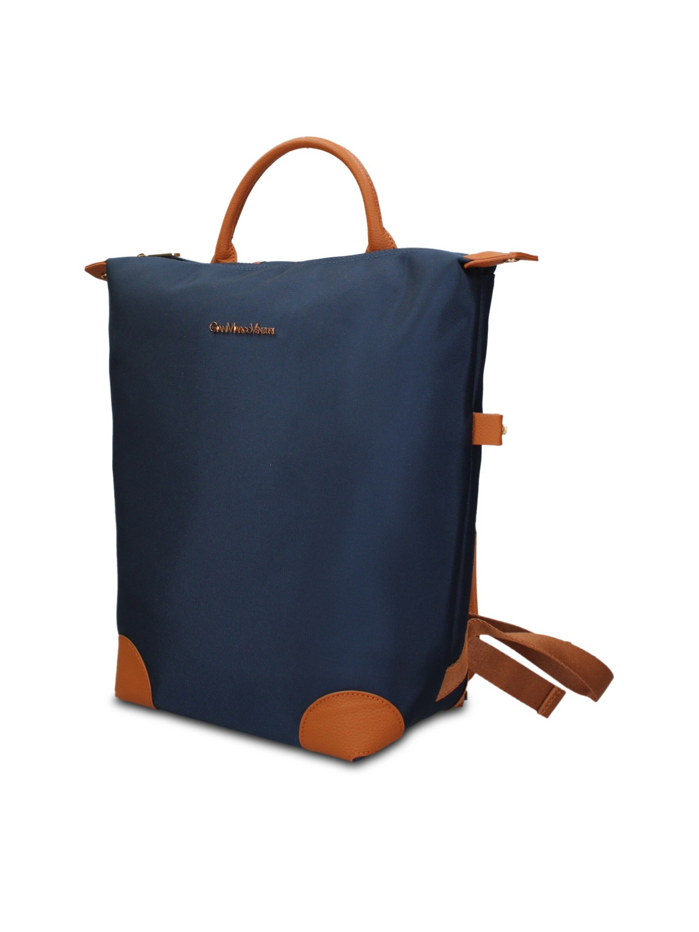 Zaino 'Zaino Novara Elite Gianmarco Venturi - Pelle Vegana 100% PU' di GianMarco Venturi in blu