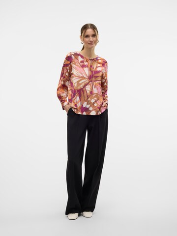 VERO MODA Blouse 'VMLINEA LYKKE' in Bruin