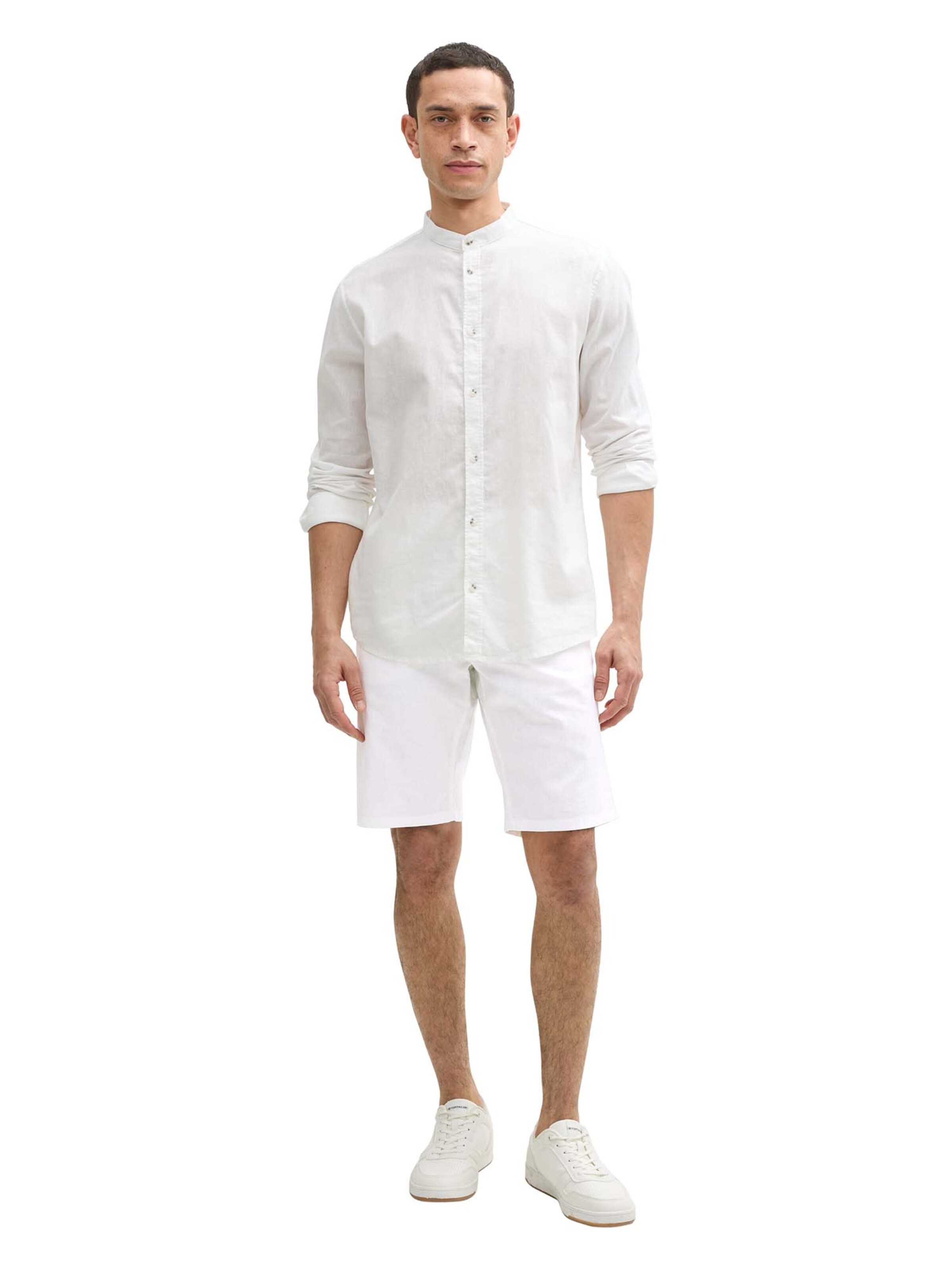 Regular Pantaloni eleganți de la TOM TAILOR pe alb