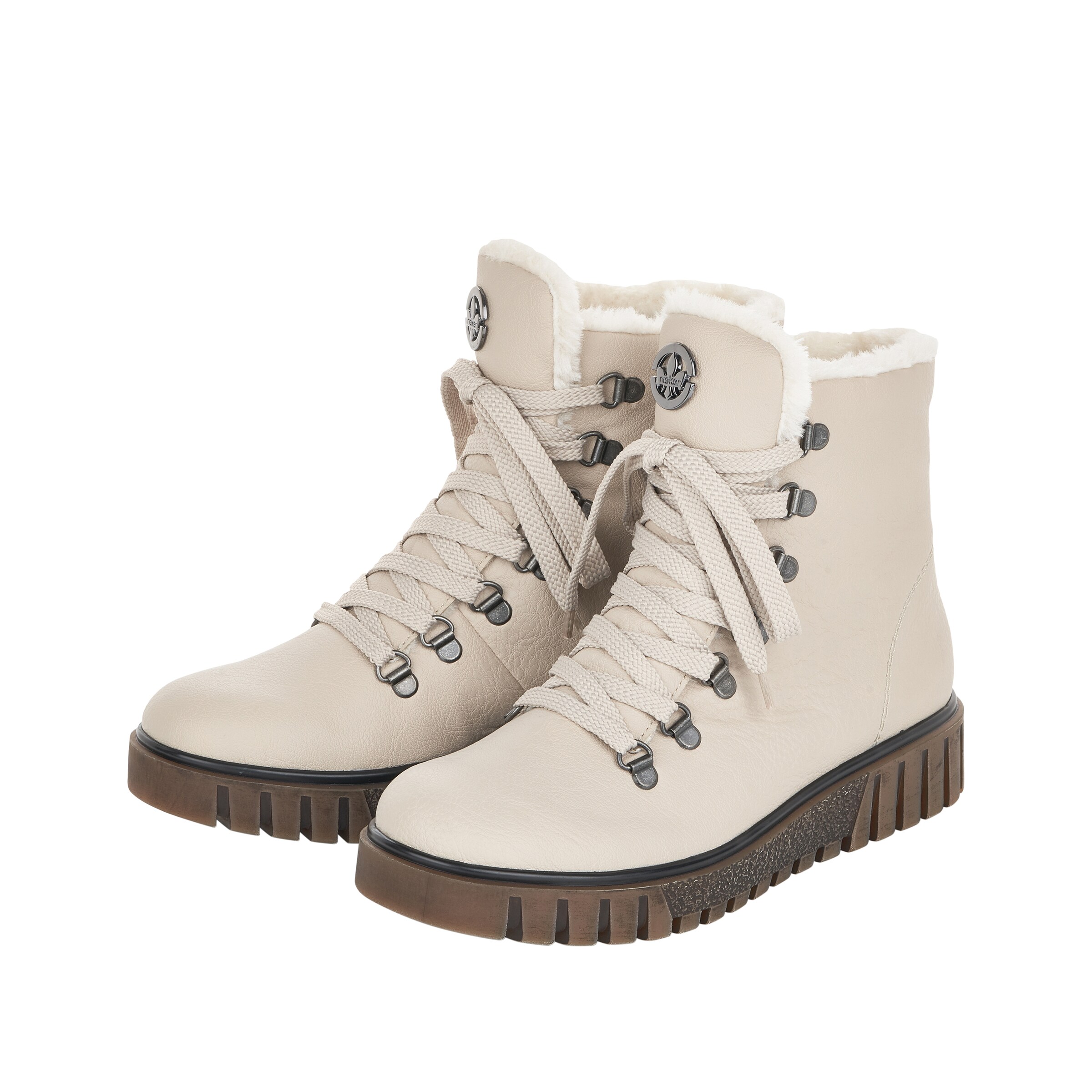 Rieker Schnürstiefel in Beige