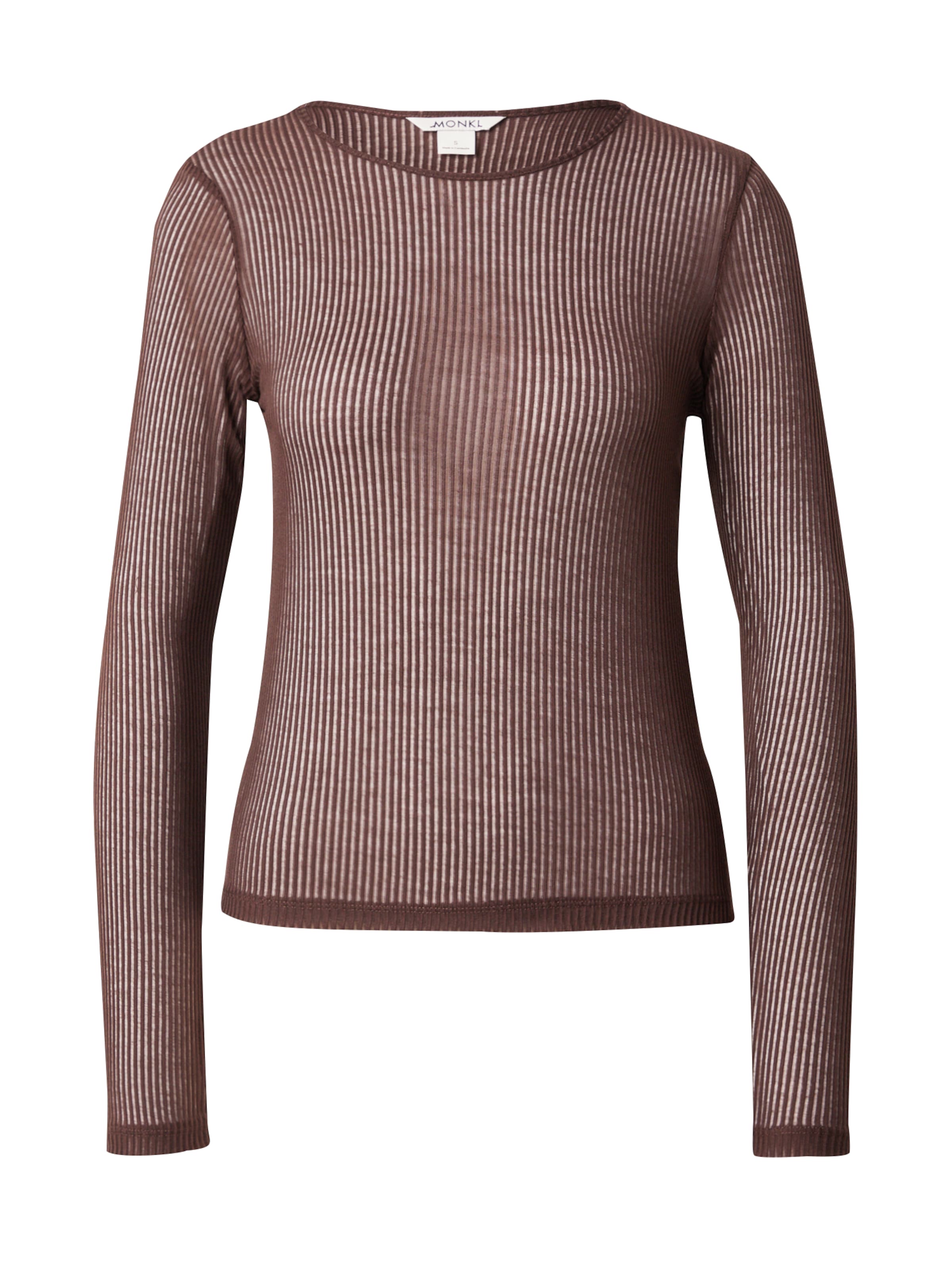 Monki Μπλουζάκι σε καφέ: μπροστά