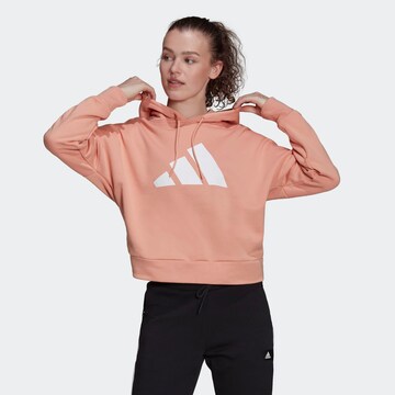 Sweat de sport ADIDAS PERFORMANCE en rose : devant