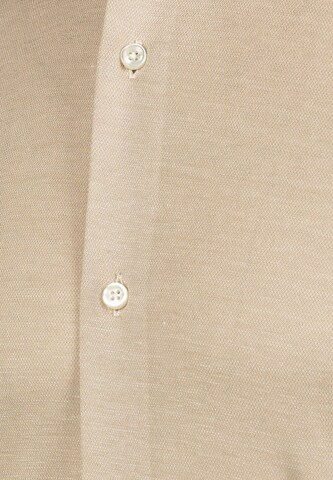 BOSS Slim fit Button Up Shirt in Beige