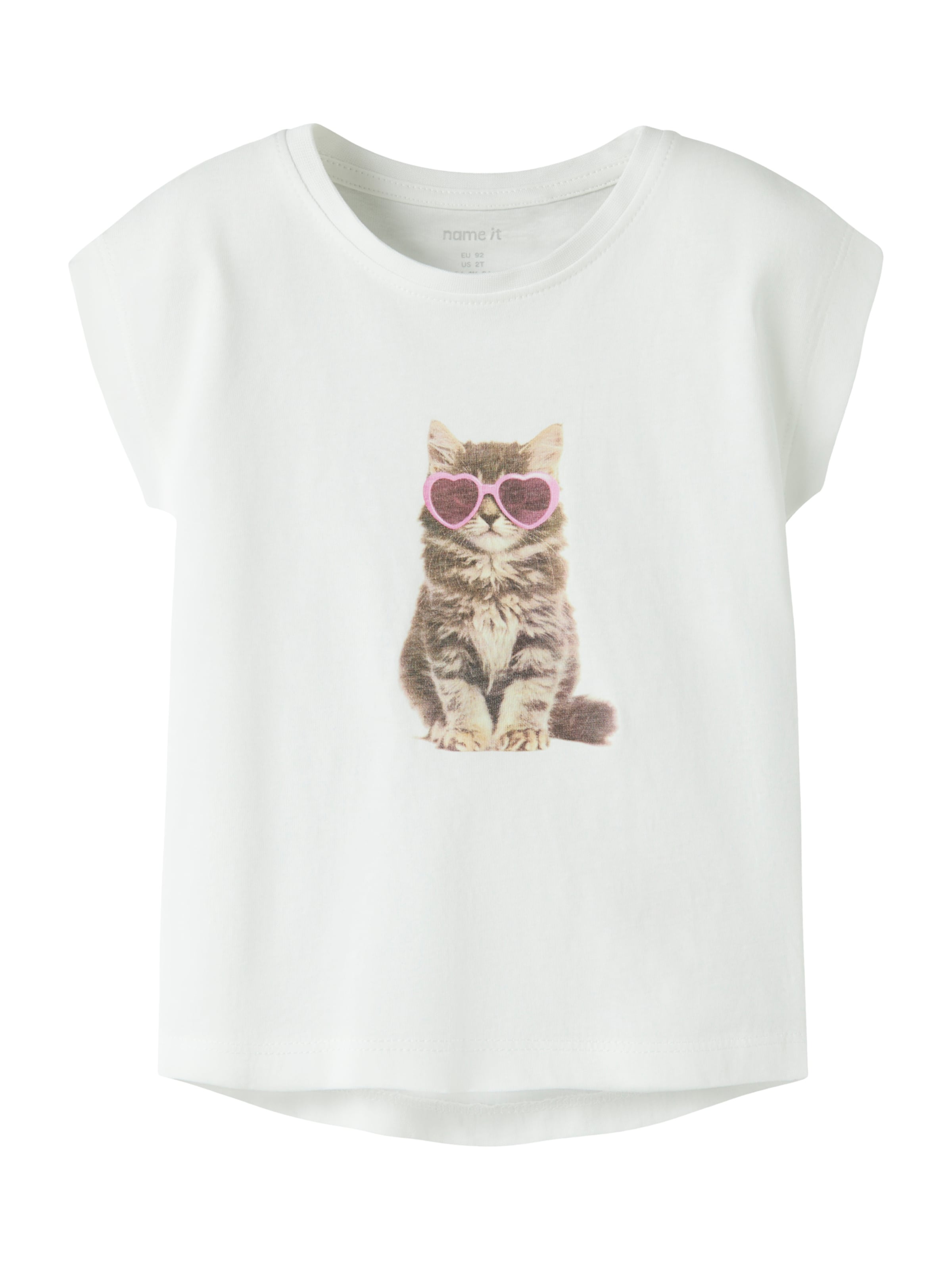 Tricou 'NMFVOTIA' de la NAME IT pe alb: față