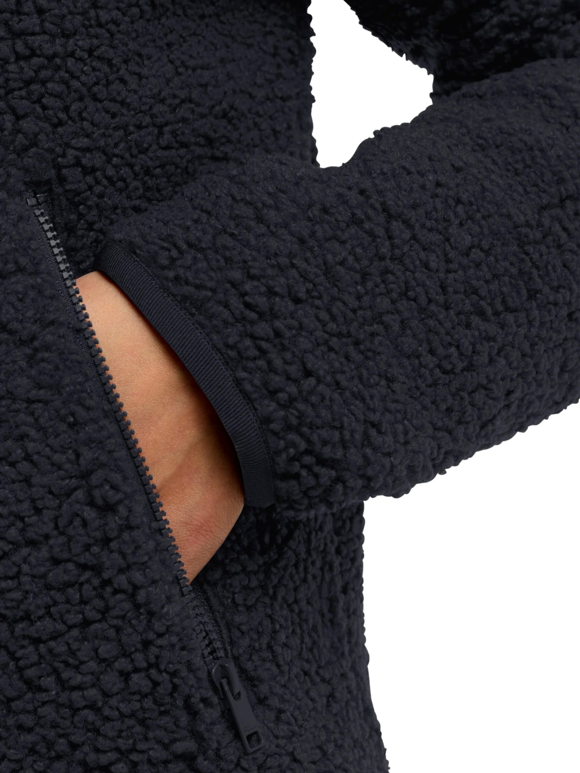 JACK WOLFSKIN Athletic fleece jacket 'High Curl' in Blue