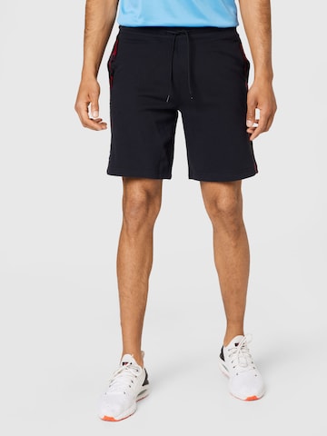 HOLLISTER Regular Pants 'EMEA' in Black: front